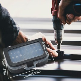 Bit Set for Cordless Screwdriver, 31-Piece Impact Screwdriver Bit Set, Carbon Steel Screwdriver Bit Set with Extension Rod, for All Handles and Electric Drill (Black)