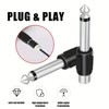Kjzeex 6 Pack 6.35mm Male Mono Jack Plug to RCA