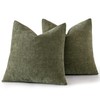 MIULEE Pack of 2 Decorative Throw Pillow Covers Soft Chenille
