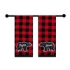 St Nick Holiday Buffalo Plaid Hand Towels Farmhouse Bear Mama