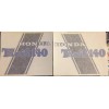 GFG CT70 K0 H Style Blue "Trail 140" frame Decals,