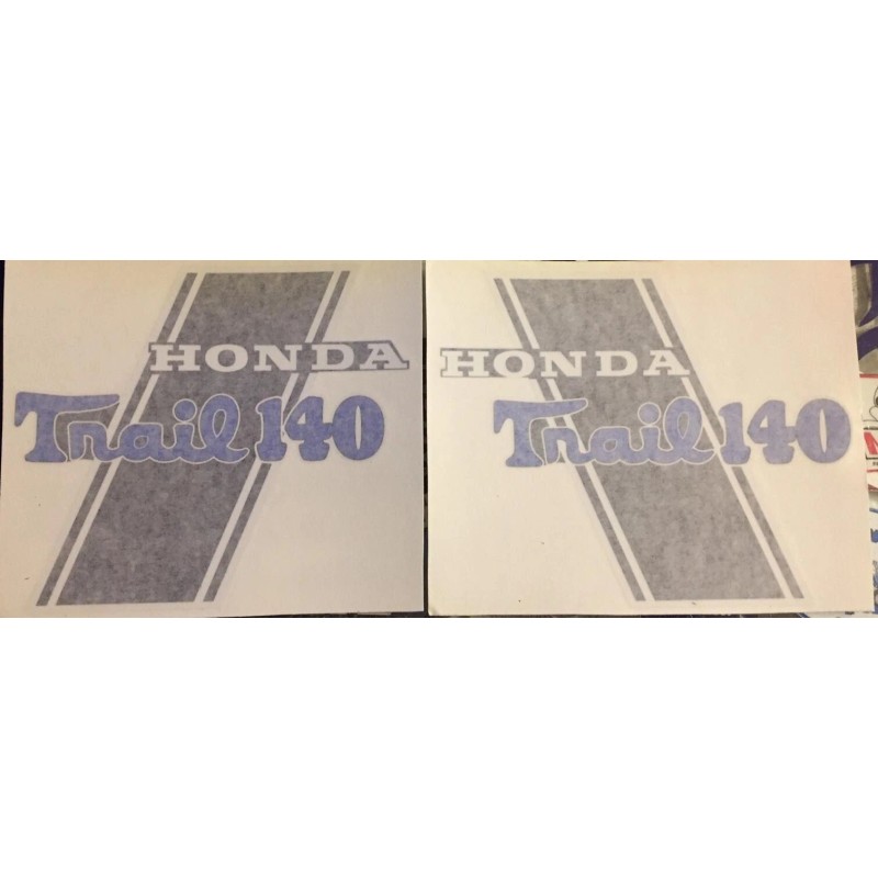 GFG CT70 K0 H Style Blue "Trail 140" frame Decals,