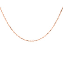 Carissima Gold Women's 9ct Gold 1.8mm Forzatina Adjustable Chain - 41cm/16'- 46cm/18' (Rose)