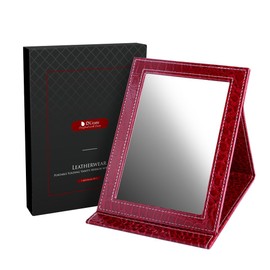 DUcare Portable Folding Vanity Mirror with Stand, Pink