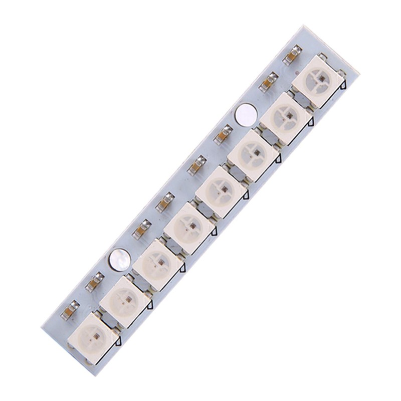 Ahvqevn 8 x WS2812B 5050 RGB Powered LED Strip Built-in