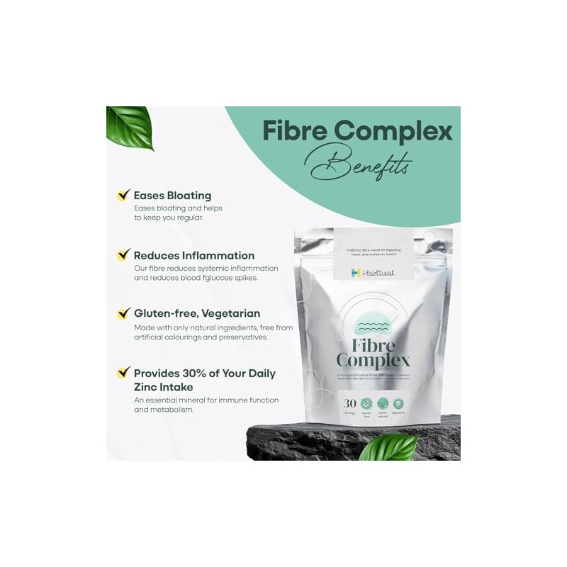 HABITUAL Fibre Complex Prebiotic Powder 300g, 8 Plant Fibres with