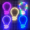 JYWJ Bulb Neon Light,USB or 3-AA Battery Powered Neon Signs,LED