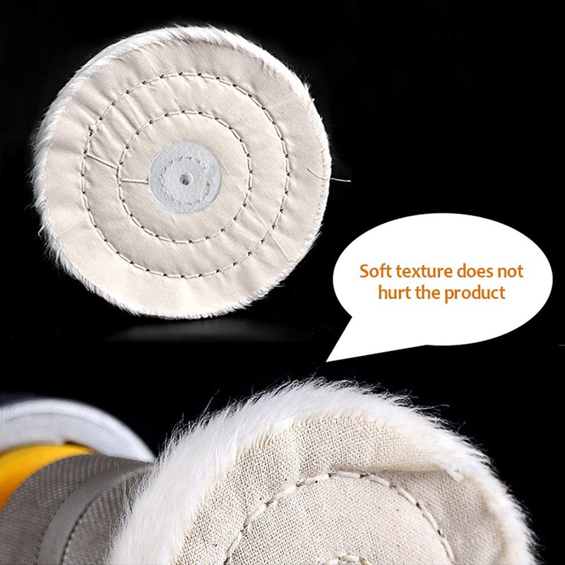 7Pcs Polishing Wheel Set Felt Polishing Buffing Wheel Pad Mop