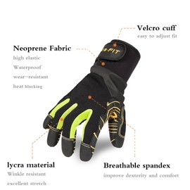 Intra-FIT Professional Anti-Vibration Glove EN ISO 10819:2013 Certified, EN3882112, Grip Long Lasting, Good for Drilling Equipment Operation, Tool Handling, Mechanical, Construction and Farming