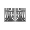 Double-Sided Glossy Silver Reasealable Zipper Seal Lock Packaging Flat Smell