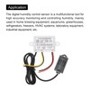sourcing map 24V DC LED Digital Humidity Meter Sensor Hygrometer