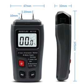 Bestgle Wood Moisture Meter Digital Timber Humidity Tester Humidity Detector for Cordwood, Furniture, Floor, Wood Humidity Measuring