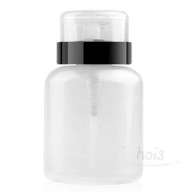 Hoi Nail Remover Container 200ml Cosmetic Pumping Container Cleansing Water Container 3ea