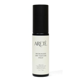 ARETÉ Micronized Dry Texture Pouf, Dry Shampoo for Women Texture Spray Powder, Volumizer, Refresher, and Scalp Treatment with Organic Witch Hazel, Blue Eucalyptus, White Sage, Made in USA, 1oz