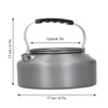 1.6L Portable Camping Coffee Tea Pot Outdoor Fishing Hiking Barbecue