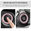 FSTURIOS Bling Crystal Double Rhinestone Car Engine Start Ring Decals,