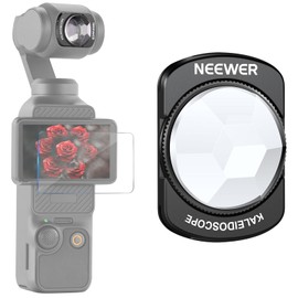 NEEWER Kaleidoscope Prism Filter Compatible with DJI Osmo Pocket 3 / Pocket 4 / Xtra Muse, Magnetic HD Gimbal Camera Lens Filter + Screen Protector Accessories, FL-C39
