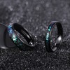 TRUMIUM 4mm Black Tungsten Rings for Men Women Wedding Bands