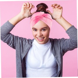 FRCOLOR 5pcs Knotted Fitness Headbands for Women Stretchy Criss Cross Hair Bands Durable Workout Hair Accessories for Running Yoga Sports Beach Daily Wear