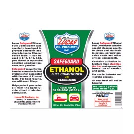 Lucas Oil 6 PACK Lucas Oil 10576-1 Safeguard Ethanol Fuel Conditioner w/ Stabilizers 16 oz