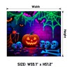 AOHMPT Glow-in-the-Dark Halloween Tapestry - UV Reactive Black Light Wall