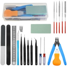 XINMEIWEN 24Pcs Gundam Model Tools Kit Hobby Building Tools Modeler Basic Tools Craft Set for Car Model Building Repairing and Fixing