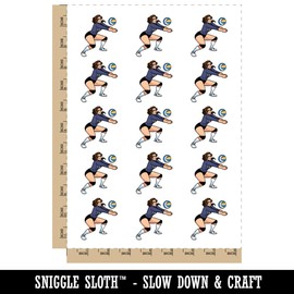 Volleyball Player Woman Bump Ball Temporary Tattoo Water Resistant Fake Body Art Set Collection - 15 2" Tattoos (1 Sheet)