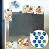 WELANE Glass Fridge Mangets, 10 PCS Aurora Crystal Magnetic Fridge