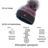 Faera Winter Warm Lined Faux Fur Bobble Hat, Fleece Lining,