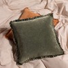 Yard Bertie Cushion Cover, Moss, 45 x 45cm