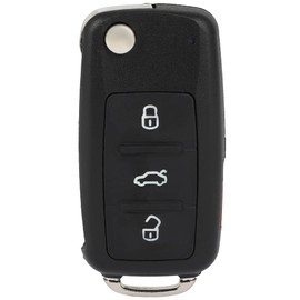 KEYALL 1 X Flip Key Fob for Volkswagen for Jetta for Passat for Beetle for CC for Eos for Golf for Golf SportWagenfor GTI for Passat CC for Tiguan for Touareg 2011-2016 NBG010180T 5K0 837 202 AE
