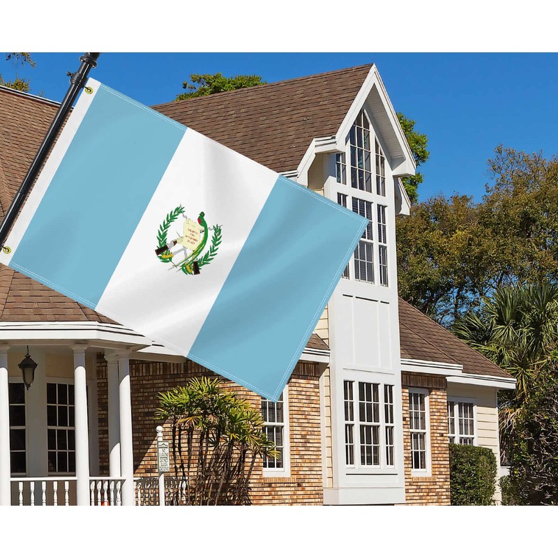 2×3 FT Guatemala Flag,Medium 60×90 CM Guatemalan Outdoor Banner,100D Decor,Doube