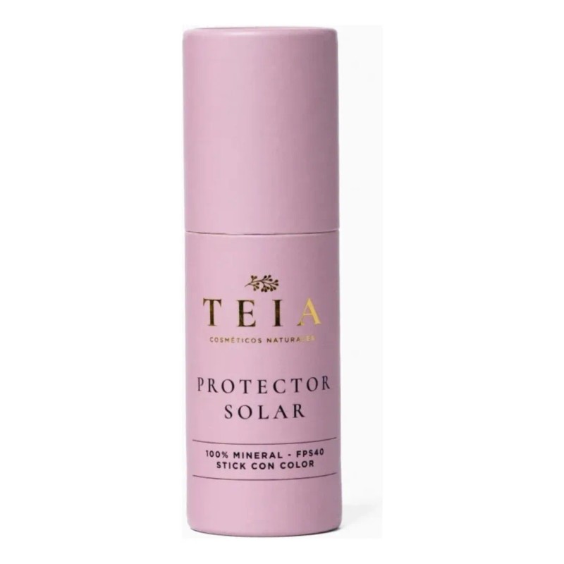 Protector Solar Teia Skincare Barra Fps 40 Tono 02 Medio