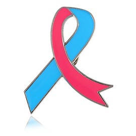 CMajor Pink&Blue Ribbon SIDS Awareness Enamel Lapel Pin
