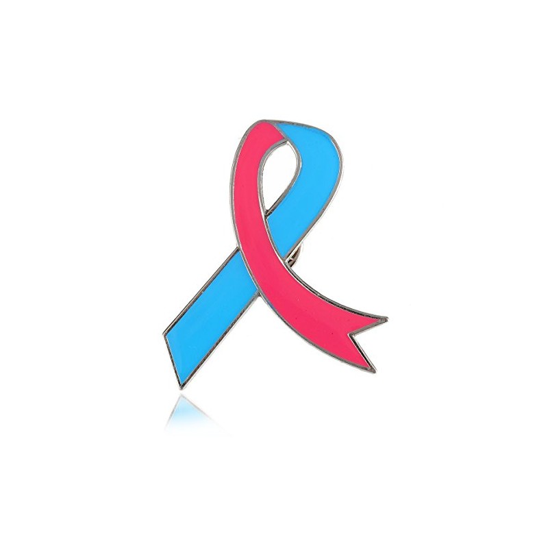 CMajor Pink&Blue Ribbon SIDS Awareness Enamel Lapel Pin
