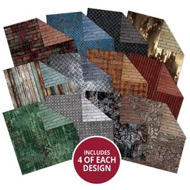Hunkydory Crafts Duo Design Paper Pads - Industrial Textures & Beautiful Brick