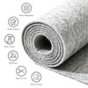 Grey Stiff Felt Sheet 36'' X 36'', 1mm Large Felt