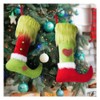 2 Pack Christmas Elf Boot Stocking Funny Novelty Xmas Stocking