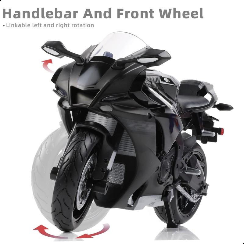 Risopen 1:12 Motorcycle Model Toy for Yamaha YZF-R1 1000R Metal