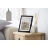 Frame Company Allington White Photo Frame with Black-V Groove Mount,