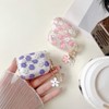 MINSCOSE Compatible with AirPods Pro Clear Case,Cute Cartoon Flower Pattern