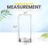 KICHLY 16 oz Clear Plastic Tumblers – Pack of 8