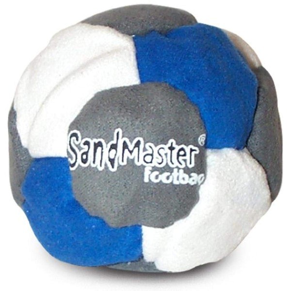 World Footbag SandMaster Hacky Sack Footbag, Grey/Blue/White