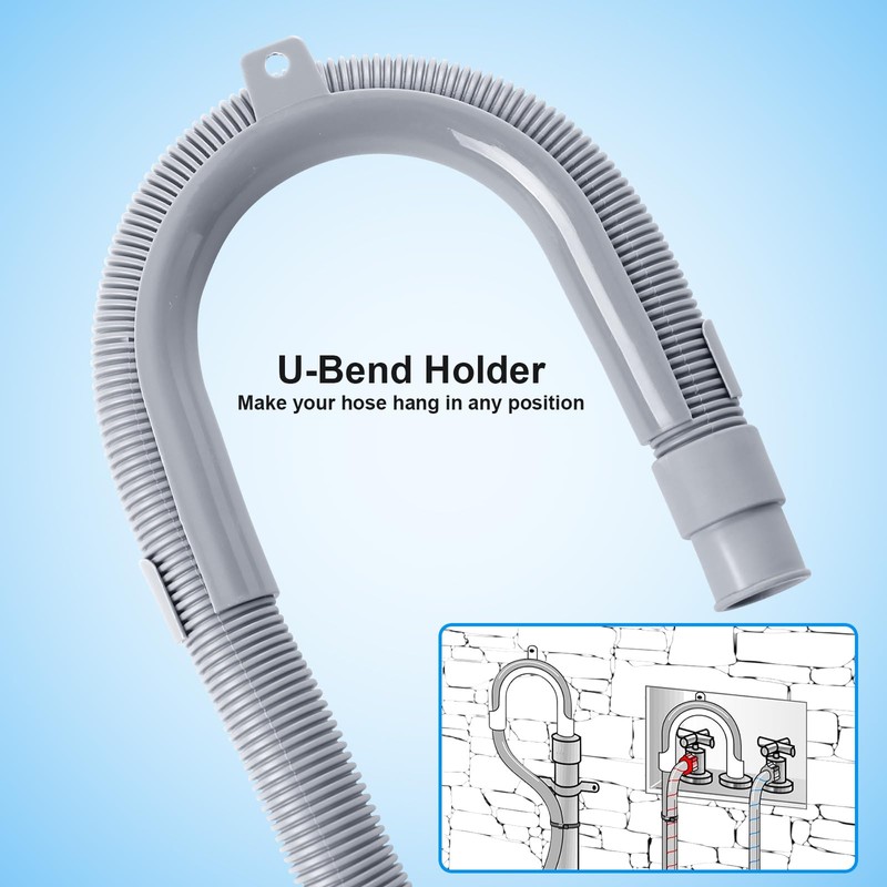 Elyfree Washing Machine Drain Hose, 6 Feet Universal Dishwasher Drain