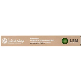 WaxWrap - Waxed Cotton Food Roll - Medium 1.5 M, 168g - Eco-Friendly& Reusable - Convenient for Custom Food Wrapping - Ideal for Sustainable Food Storage