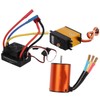 3650 3900KV Brushless Motor 60A ESC 20kg Steering Gear Set