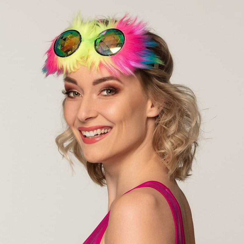 Boland 02651 – Party Glasses Rave, Multicoloured, with Plush and