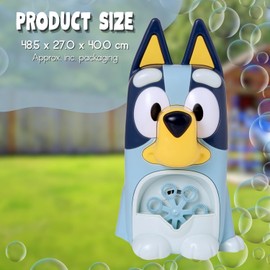 Bluey Bubble Machine for Kids - Character Shaped Bubble Blower - Great for Outdoors - Ages 3+