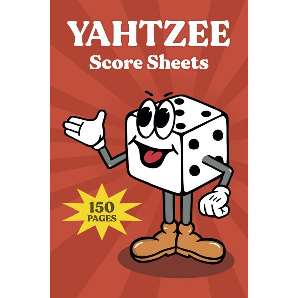 Giant Yahtzee Score Sheets Book: Large Print 6x9 Original 150