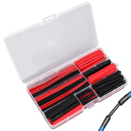 Heat Shrink Tube, Data Line, Tube, Shrinkage Ratio 2:1, 2/2.5/3.5/5/6/8/10/13mm with Storage Case, Wire Terminal Treatment, Patches, High Flame Retardant, Insulated, Waterproof, 150 Pieces, 8 Sizes 2